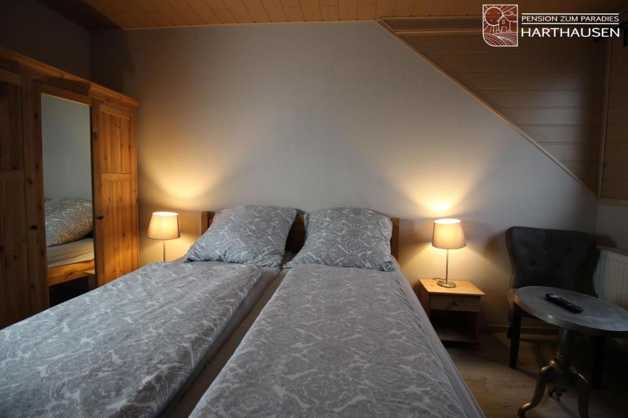 Pension Zum Paradies Harthausen  Bagian luar foto